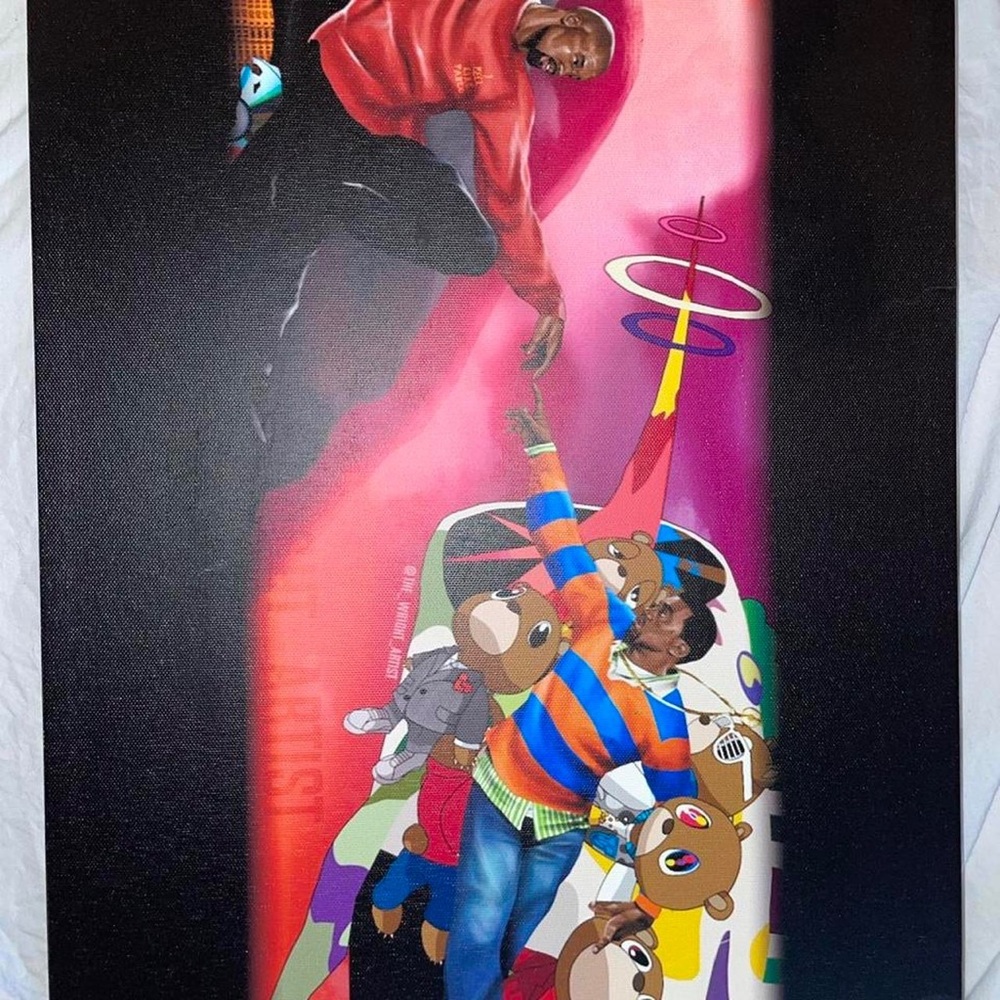 beautiful Kanye West Discography Painting (not sellers original work)